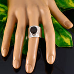 Garnet Solitaire African 925 Silver Red Gemstones Versatile Armor Ring Jewelry