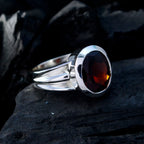 Garnet Solitaire African 925 Silver Red Gems Eye catching Promise Ring Jewellery