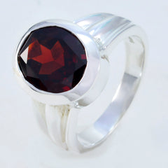 Garnet Solitaire African 925 Silver Red Gems Eye catching Promise Ring Jewellery