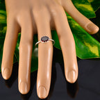 Garnet Solitaire Korean 925 Silver Red Gemstone Elegant  Twist Ring Jewellery