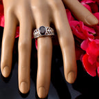 Garnet Solitaire Latin American 925 Sterling Silver Red Gemstones Slim Rope Wire Ring Jewellery