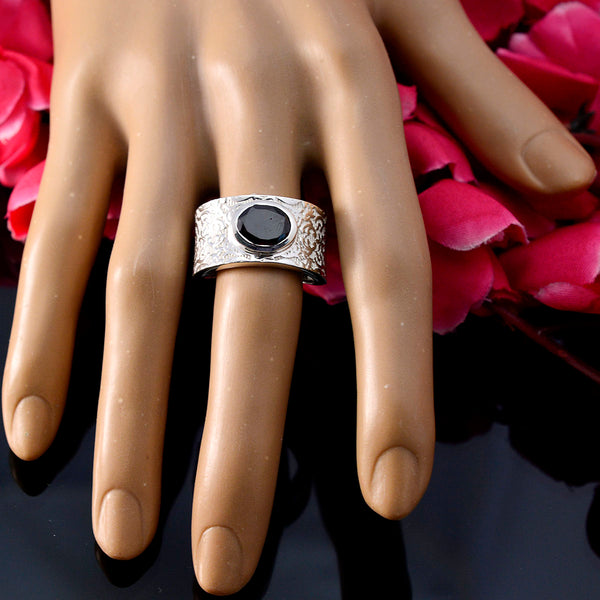 Garnet Solitaire German 925 Silver Red Gemstones Essential  Art Deco Ring Jewelry