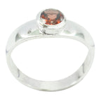 Garnet Solitaire Turkish 925 Silver Red Gemstones Whisper thin Feminine Ring Jewellery