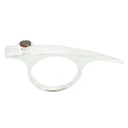 Garnet Solitaire French 925 Sterling Silver Red Gemstones Versatile Contemporary Ring Jewellery