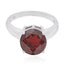 Garnet Solitaire Egyptian 925 Sterling Silver Red Gemstones Tiny Glamorous Ring Jewellery