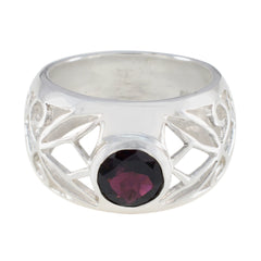 Garnet Solitaire Mexican 92.5 Silver Red Gemstones Versatile Filigree Ring Jewellery