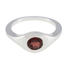 Garnet Solitaire Egyptian Silver Red Gemstones Featherlight Sophisticated Ring Jewellery