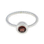 Garnet Solitaire Turkish 92.5 Silver Red Gemstones Delicate Feminine Ring Jewellery