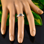 Garnet Solitaire Indian 925 Sterling Silver Red Gemstones Featherlight Glamorous Ring Jewelry