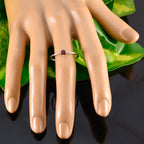 Garnet Solitaire Japanese Sterling Silver Red Gems Minimalist Fairytale Ring Jewellery