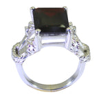 Garnet Solitaire Australian 92.5 Silver Red Gemstones Versatile Rope Wire Ring Jewellery