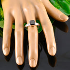 Garnet Solitaire Russian 92.5 Silver Red Gems Classic Glamorous Ring Jewelry