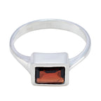 Garnet Solitaire Moroccan 92.5 Silver Red Gems Featherlight Romantic Ring Jewelry