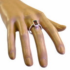 Garnet Solitaire Moroccan Sterling Silver Red Gemstones Featherlight Feminine Ring Jewellery