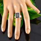 Garnet Solitaire Italian 925 Sterling Silver Red Gemstone Edgy Contemporary Ring Jewelry