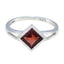 Garnet Solitaire American Sterling Silver Red Gemstone Dainty Fairytale Ring Jewellery