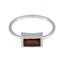 Garnet Solitaire Turkish 925 Sterling Silver Red Gems Delicate Trendy Ring Jewelry