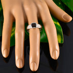 Garnet Solitaire Middle Eastern Silver Red Gems Mid weight Rope Wire Band Jewelry