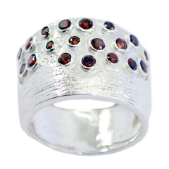 Garnet multiple Indian Sterling Silver Red Gemstone Essential  Armor Ring Jewellery