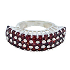 Garnet multiple Italian 925 Silver Red Gemstone Statement Victorian Ring Jewelry