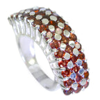 Garnet multiple Italian 925 Silver Red Gemstone Statement Victorian Ring Jewelry
