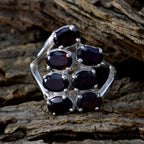 Blue Topaz Hepta Indian 92.5 Silver Blue Gemstone Versatile Abstract Ring Jewelry