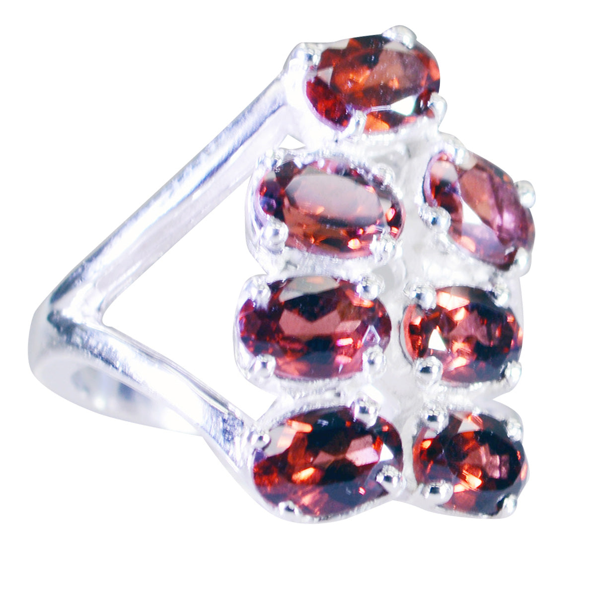 Bague indienne en argent 92,5 avec topaze bleue et pierre précieuse bleue, bijou abstrait polyvalent Image secondaire du produit