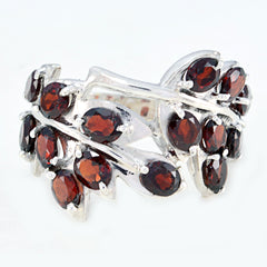Garnet multiple Moroccan 92.5 Silver Red Gems Eye catching Modern Ring Jewelry
