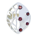 Garnet Penta Russian 925 Silver Red Gemstones Versatile Modern Ring Jewellery