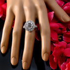 Garnet Halo Moroccan Sterling Silver Red Gemstone Minimal Cultural Ring Jewellery