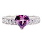 Garnet Halo German 92.5 Silver Red Gems Slim Luxurious Ring Jewelry