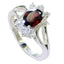 Garnet Halo Egyptian Silver Red Gems Featherlight Graceful Ring Jewelry