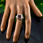 Garnet Halo Japanese Sterling Silver Red Gemstones Whisper thin Trendy Ring Jewellery