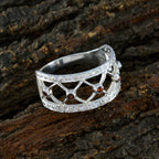 Garnet multiple French 925 Silver Red Gemstone Slim Trendy Ring Jewellery