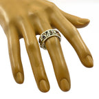 Garnet multiple Egyptian Sterling Silver Red Gems Versatile Eternity Band Jewelry