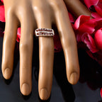 Garnet multiple African 925 Silver Red Gems Minimal Luxurious Ring Jewellery