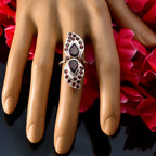 Garnet multiple Moroccan 92.5 Silver Red Gemstone Versatile Contemporary Ring Jewelry