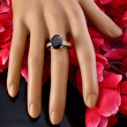 Garnet Halo Egyptian Sterling Silver Red Gemstones Minimal Glamorous Ring Jewelry