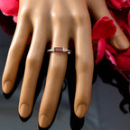 Garnet Halo Japanese 925 Sterling Silver Red Gemstone Delicate Luxurious Ring Jewellery