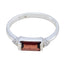 Garnet Halo Japanese 925 Sterling Silver Red Gemstone Delicate Luxurious Ring Jewellery