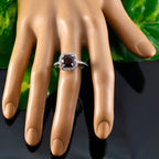 Garnet Halo German 92.5 Silver Red Gems Slim Boho Ring Jewellery