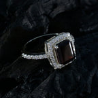 Garnet Halo African 925 Silver Red Gems Minimal Contemporary Ring Jewelry