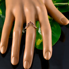 Garnet multiple Turkish Sterling Silver Red Gems Delicate crown Ring Jewelry