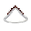 Garnet multiple Turkish Sterling Silver Red Gems Delicate crown Ring Jewelry