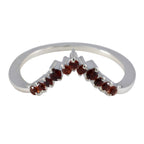 Garnet multiple Turkish Sterling Silver Red Gems Delicate crown Ring Jewelry