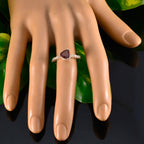 Garnet Halo Korean 925 Silver Red Gemstone Elegant  Modern Ring Jewelry