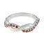 Garnet multiple American 92.5 Silver Red Gemstones Dainty Luxurious Ring Jewelry