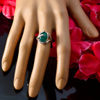 Rainbow Moonstone Solitaire German 92.5 Silver White Gems Tiny Modern Ring Jewelry