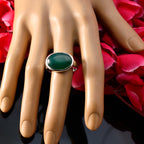 Green Onyx Solitaire Egyptian 92.5 Silver Green Gemstones Essential  Abstract Ring Jewelry