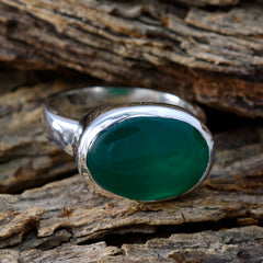 Green Onyx Solitaire Egyptian 92.5 Silver Green Gemstones Essential  Abstract Ring Jewelry